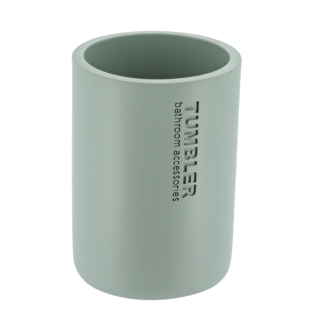 Pahar baie Timeless rotund din rășină – Verde eucalipt