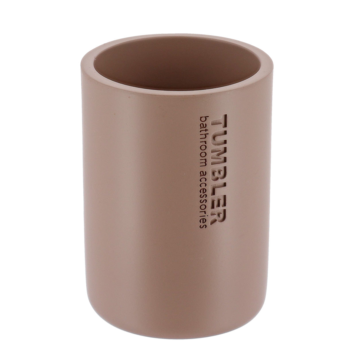 Pahar baie Timeless rotund din rășină – Cappuccino