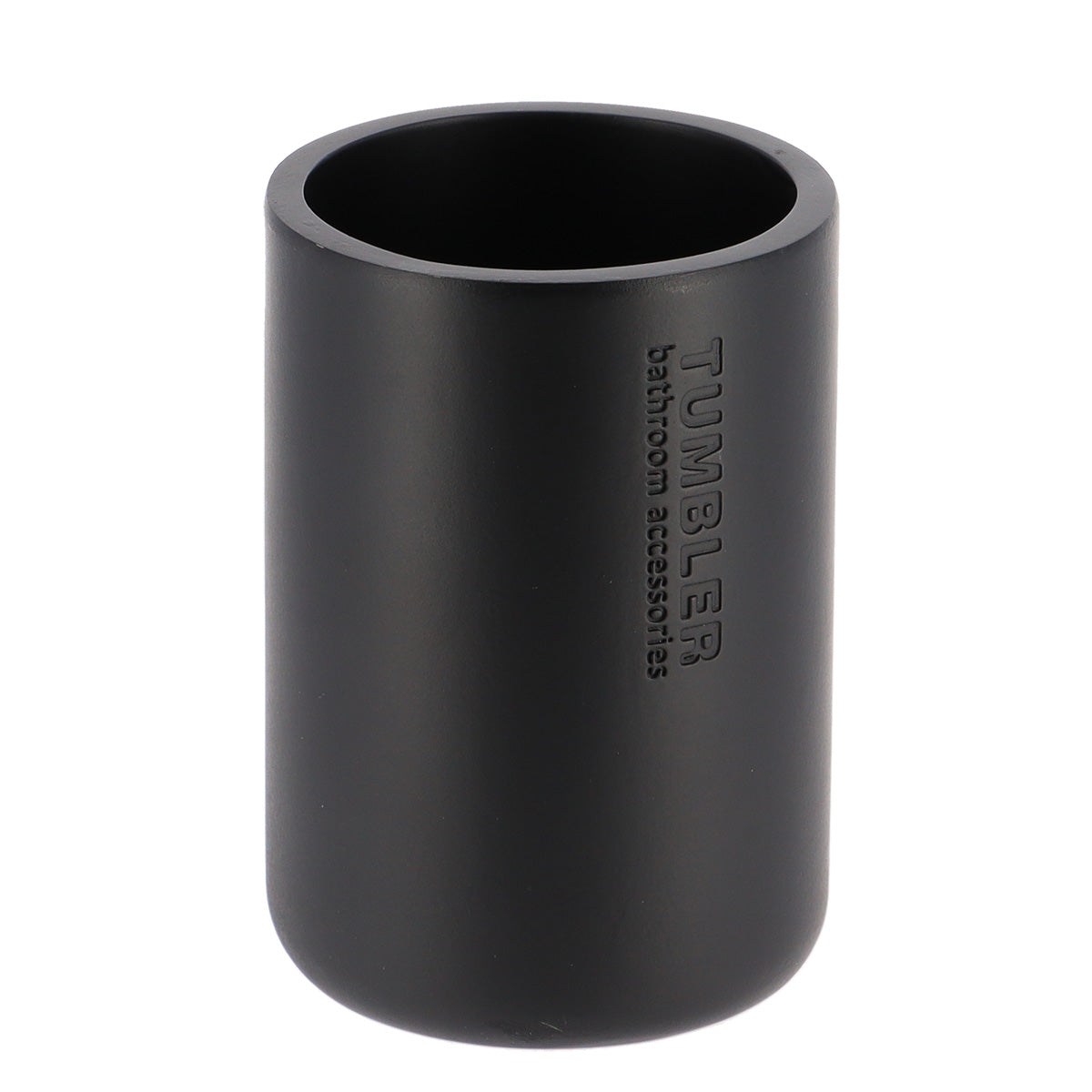 Pahar baie Timeless rotund din rășină – Negru mat