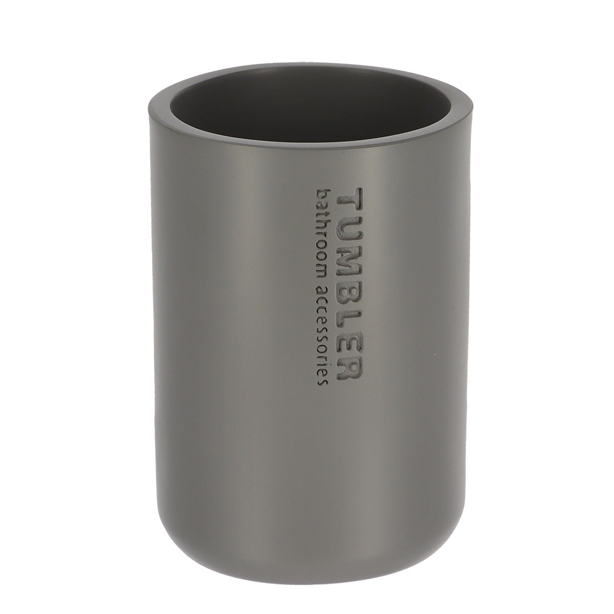 Pahar baie Timeless rotund din rășină – Gri mat