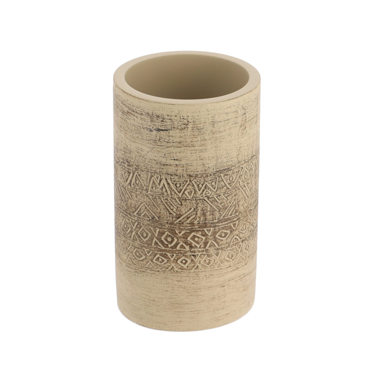 Pahar din ciment – decor etnic – natural