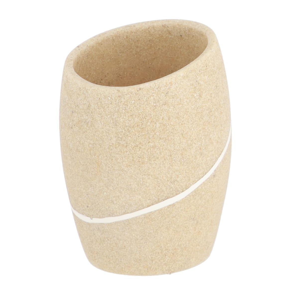 Pahar de baie rotund din polirășină cu efect de piatră – natural