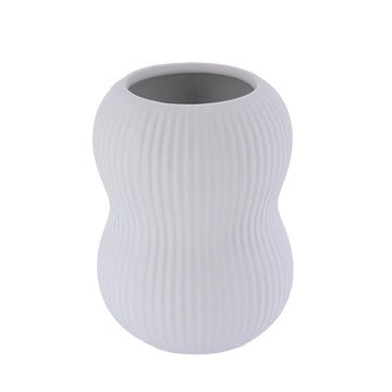 Pahar rotund din ceramică – alb