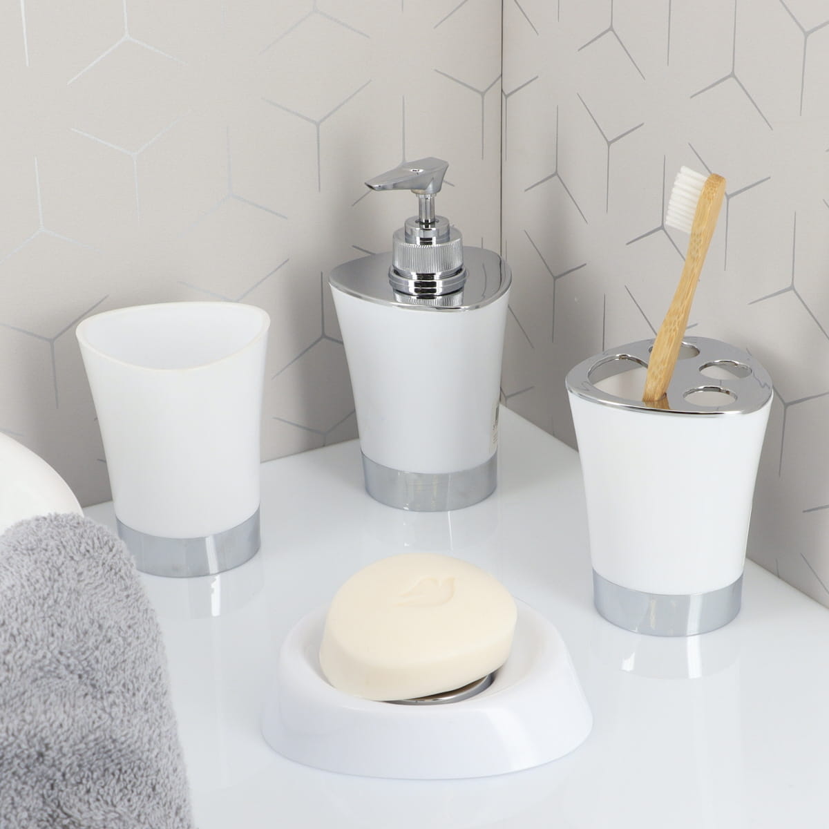 Pahar conic din polipropilenă – alb