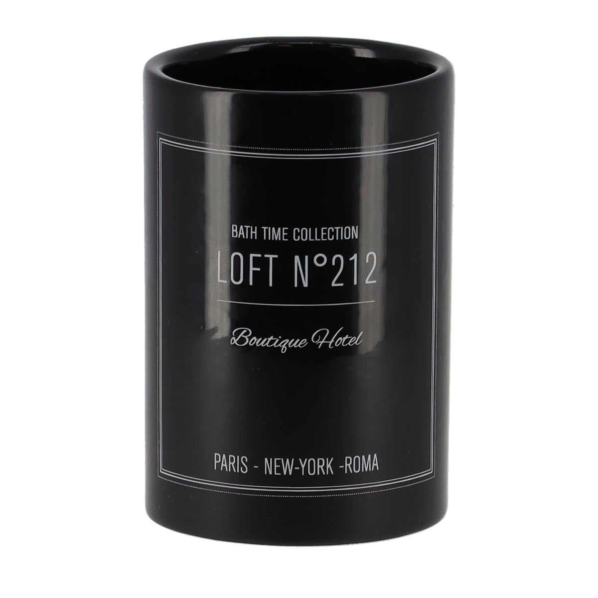 Pahar rotund din dolomită imprimată – model Neo Retro Noir