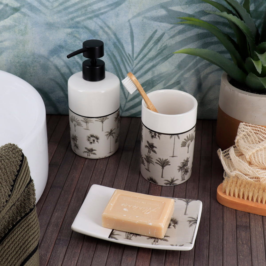 Pahar rotund din dolomită imprimată – model Arizona Dream