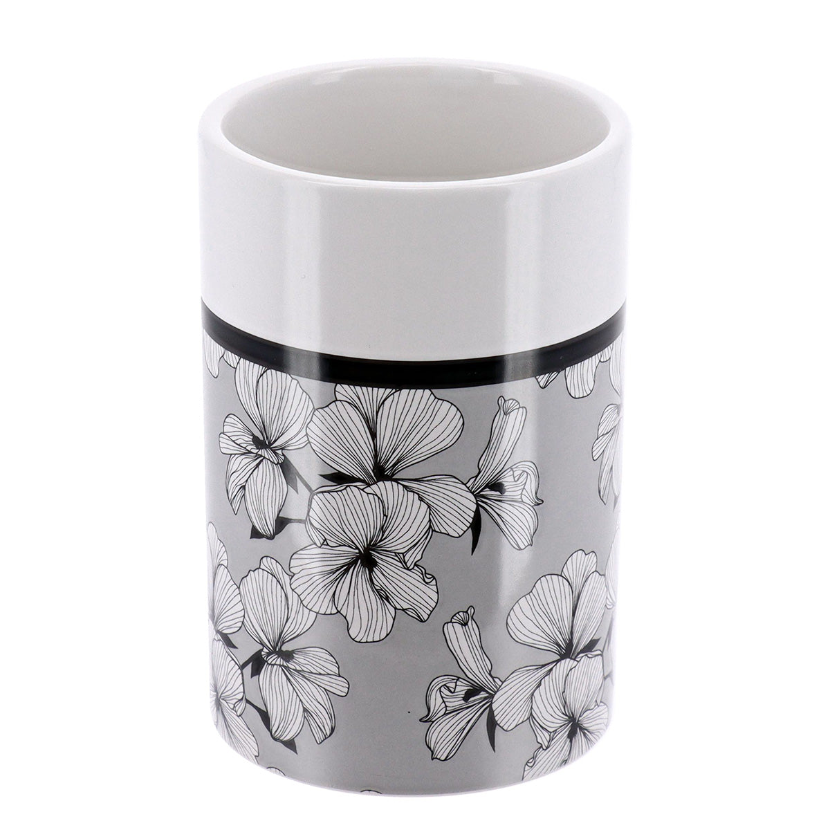 Pahar rotund din dolomită imprimată – model Ecrin Gris