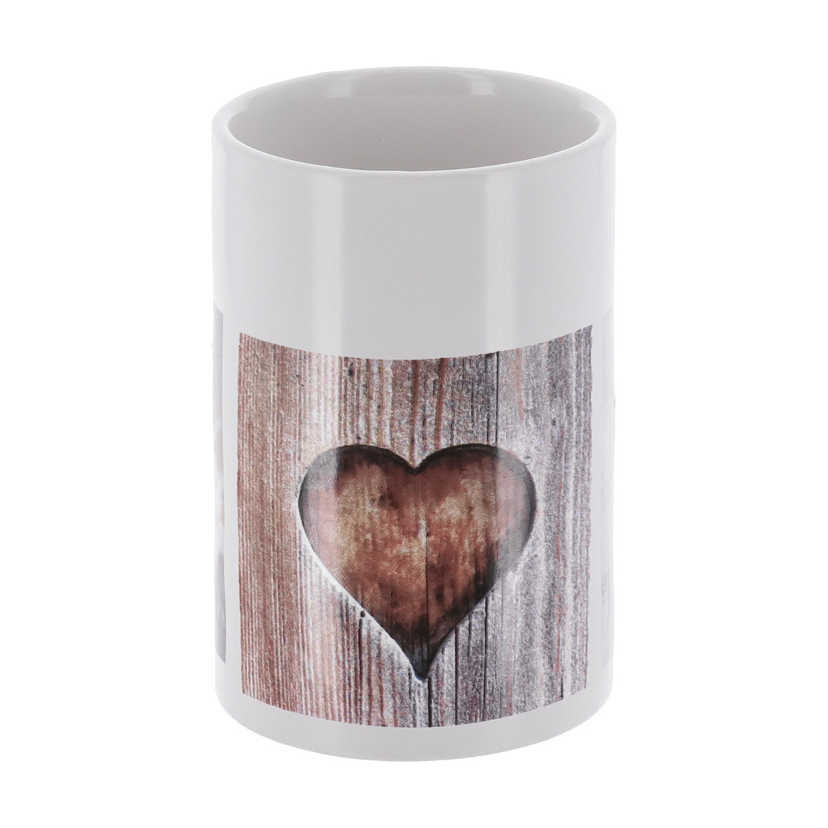 Pahar rotund din dolomită imprimată – model Amour