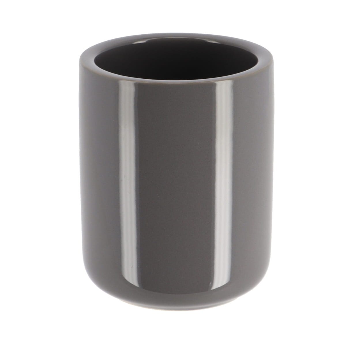 Pahar rotund din dolomită – gri lucios