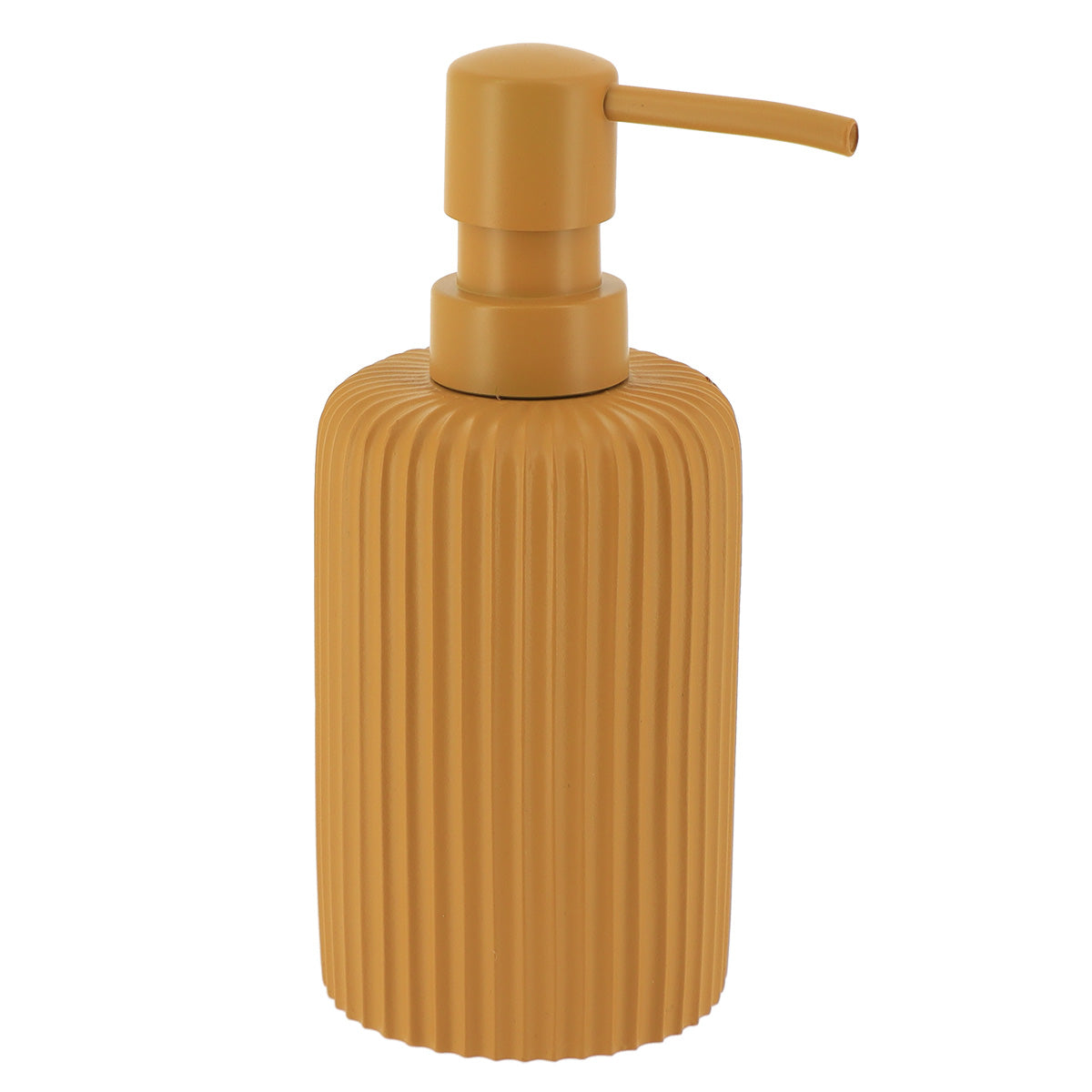 Dispenser rotund din polirășină cu striații Timeless – Muștar