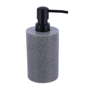 Dispenser de săpun din polirășină cu striații 310 ml – gri