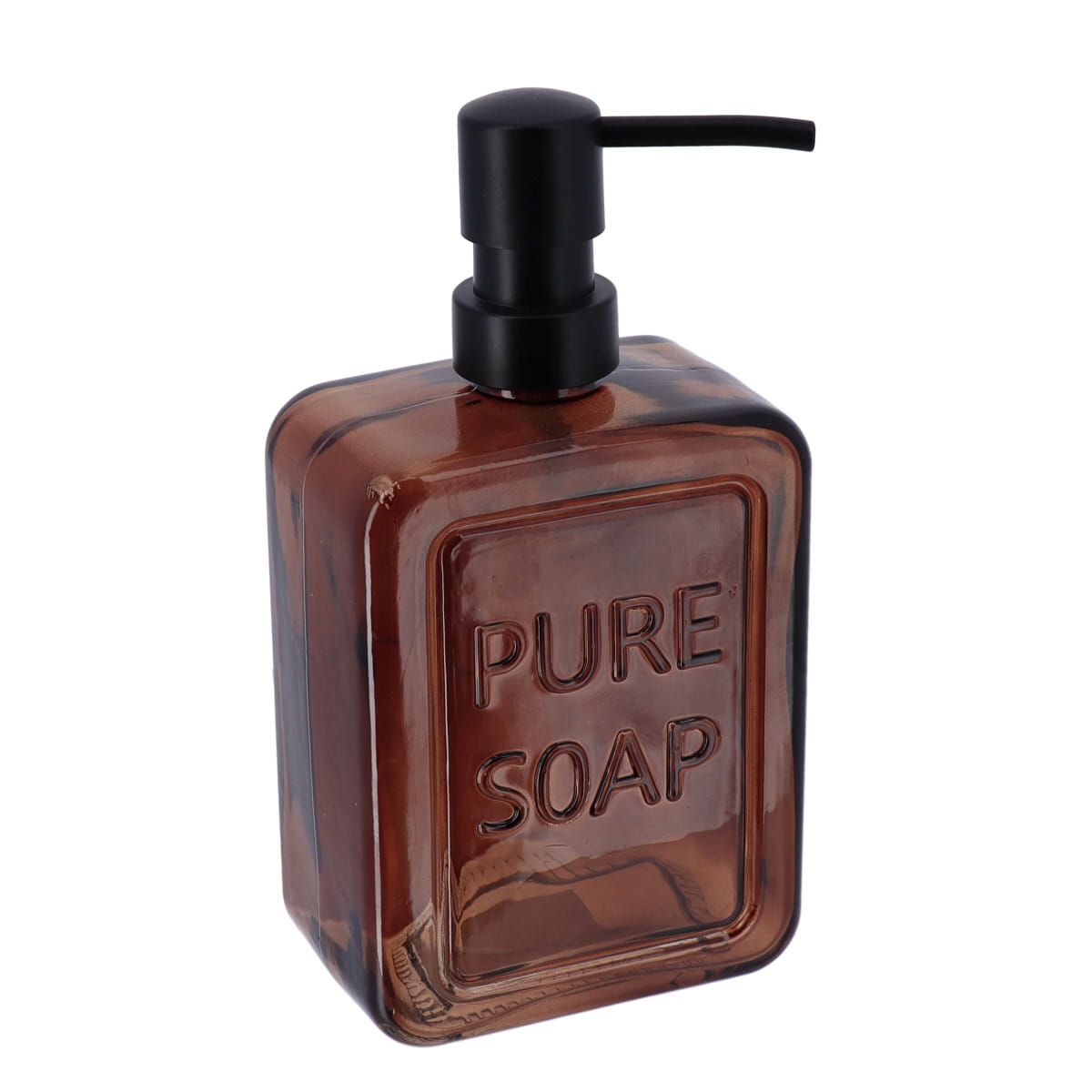 Dispenser pătrat din sticlă 570 ml – Amber