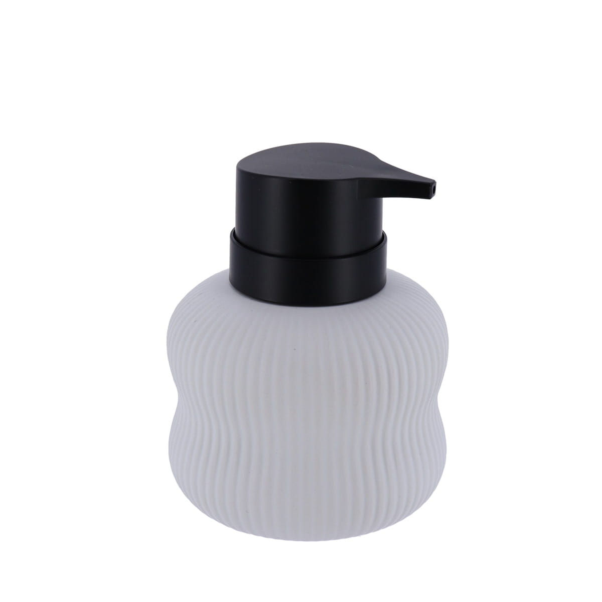 Pahar rotund bicolor din ceramică – 300 ml – alb