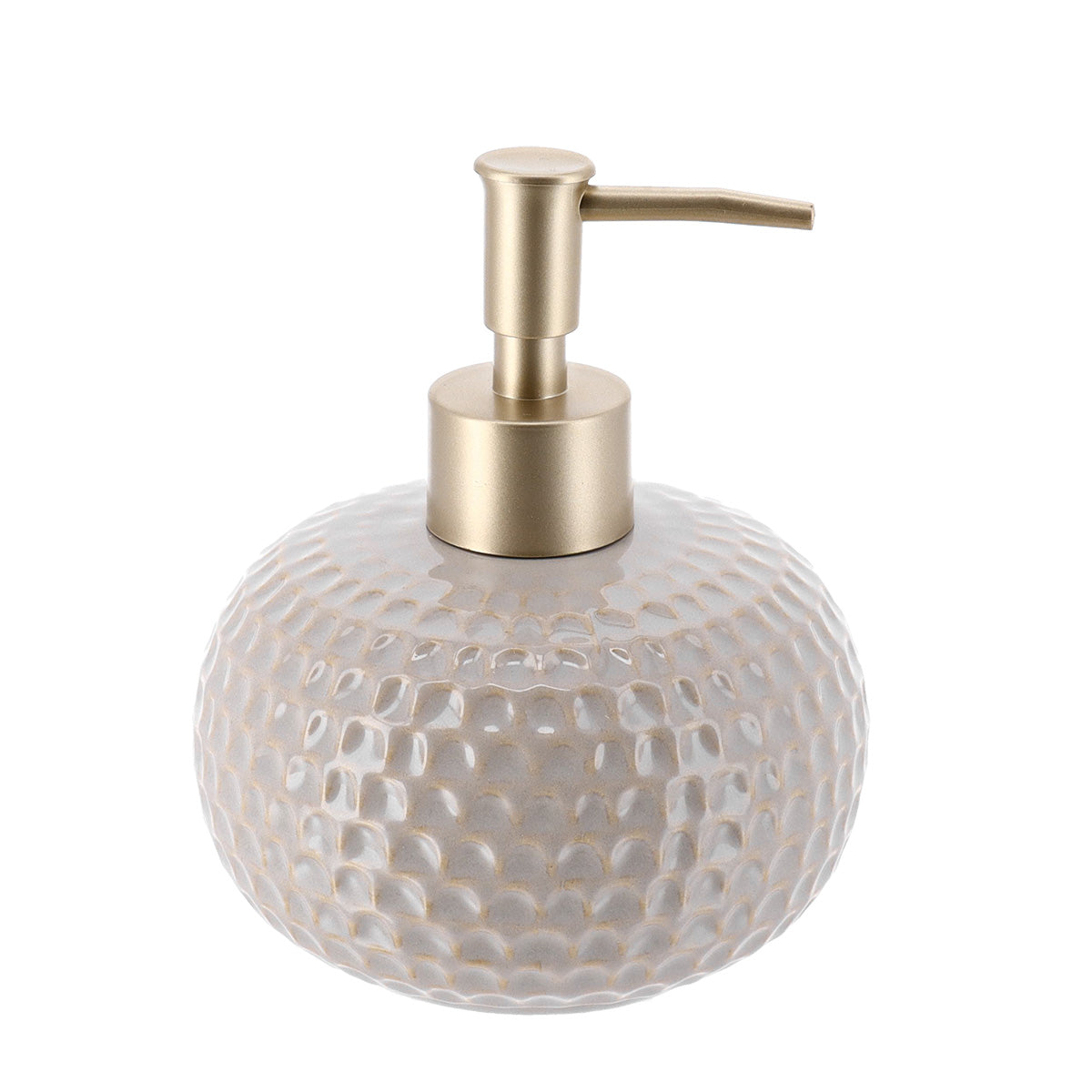 Dispenser din ceramică lacuită – efect solzi – 440 ml – bej
