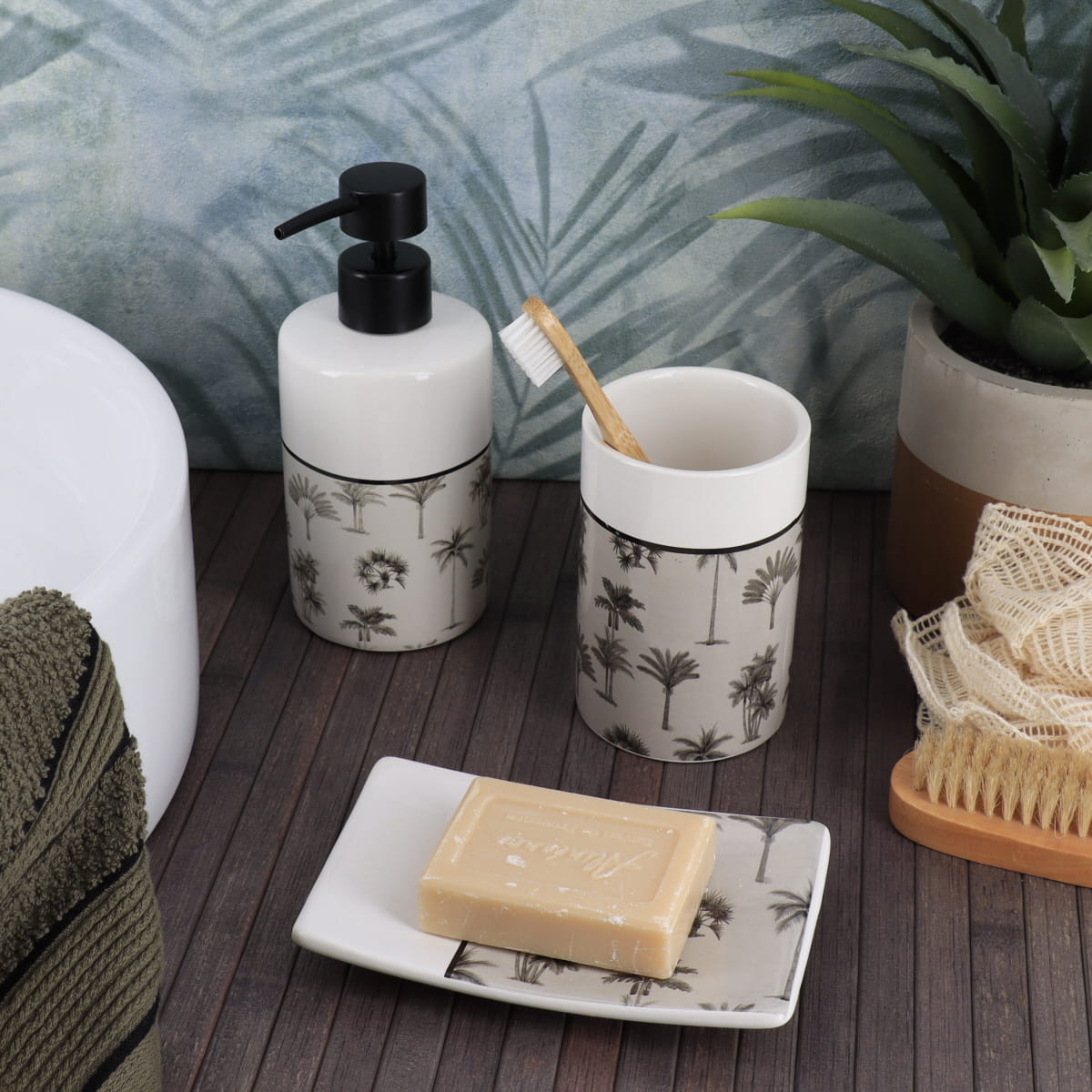 Dispenser rotund din dolomită imprimată – model Arizona Dream