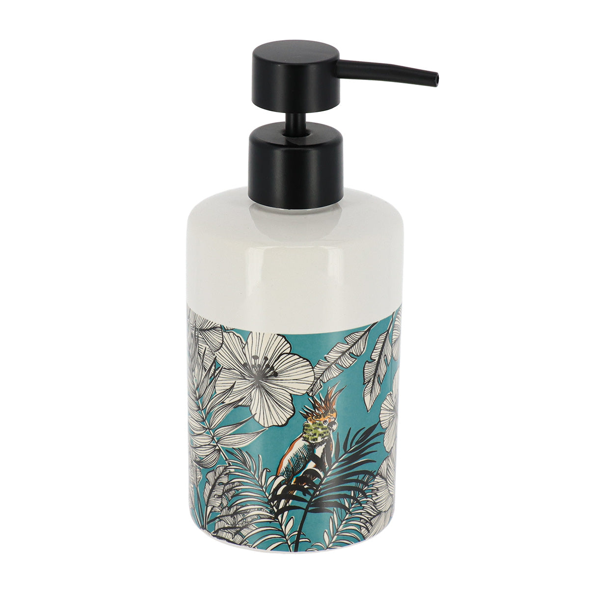 Dispenser rotund din dolomită imprimată – model Jungle Fever Bleu