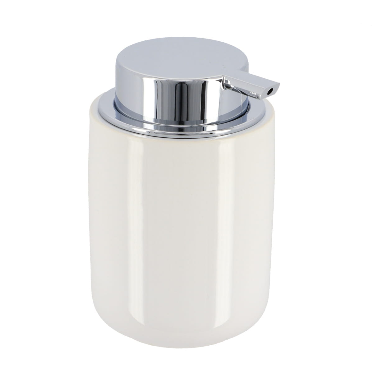 Dispenser rotund din dolomită – alb lucios – 235 ml