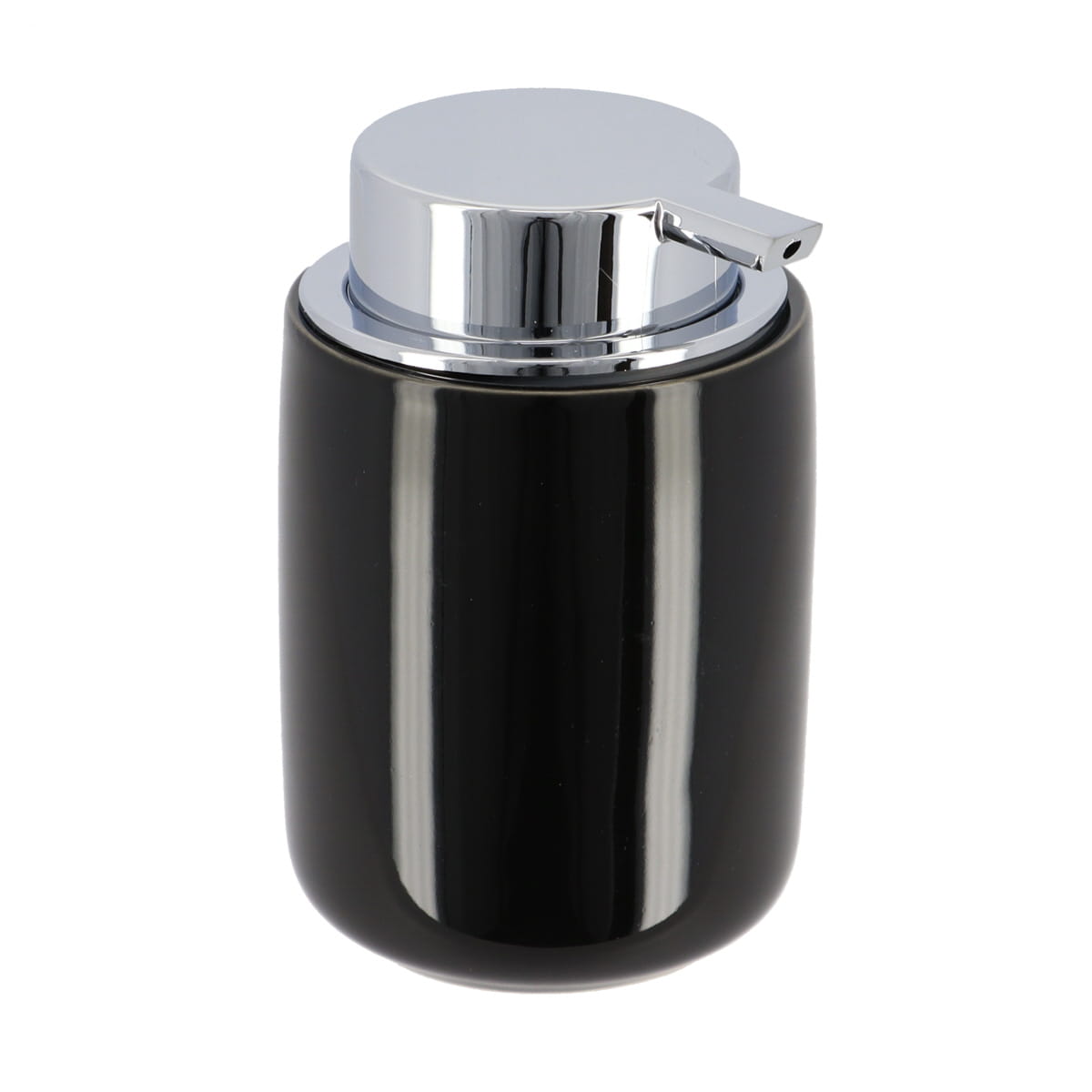 Dispenser rotund din dolomită – negru lucios – 235 ml