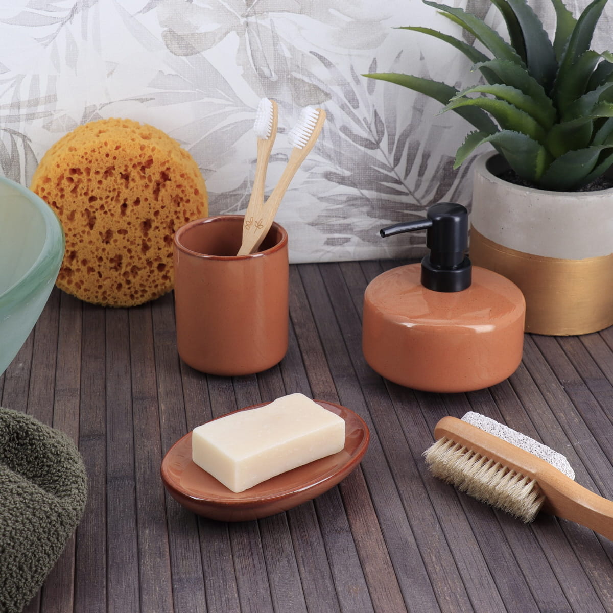 Săpunieră ovală din ceramică lacuită – Amber