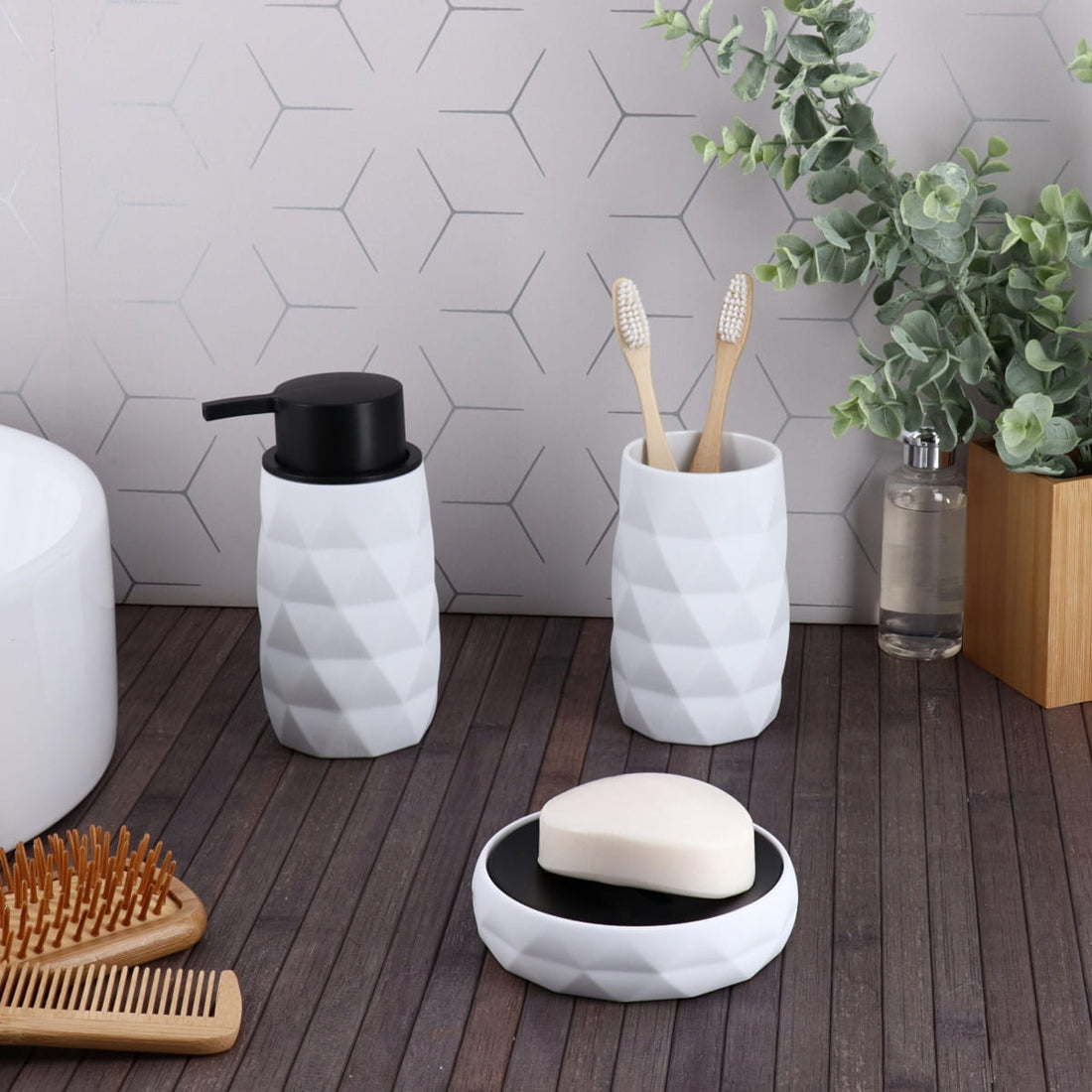 Savonieră din ABS + cauciuc – negru