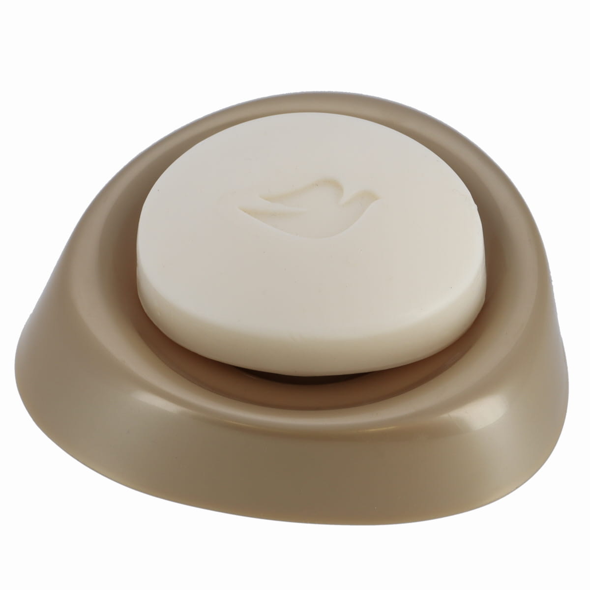 Suport săpun rotund din polipropilenă – taupe