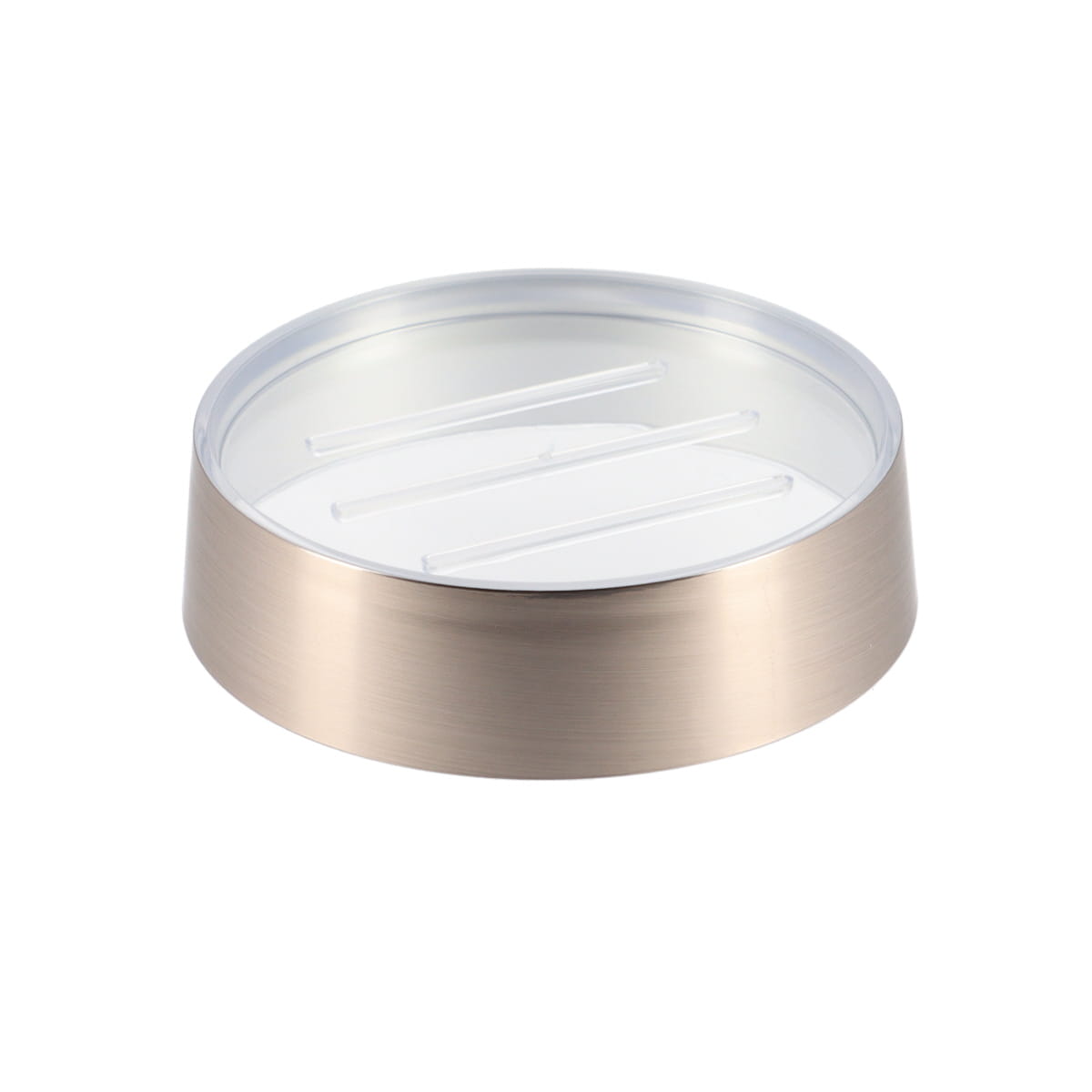 Savonieră din plastic PS – efect metalizat argintiu