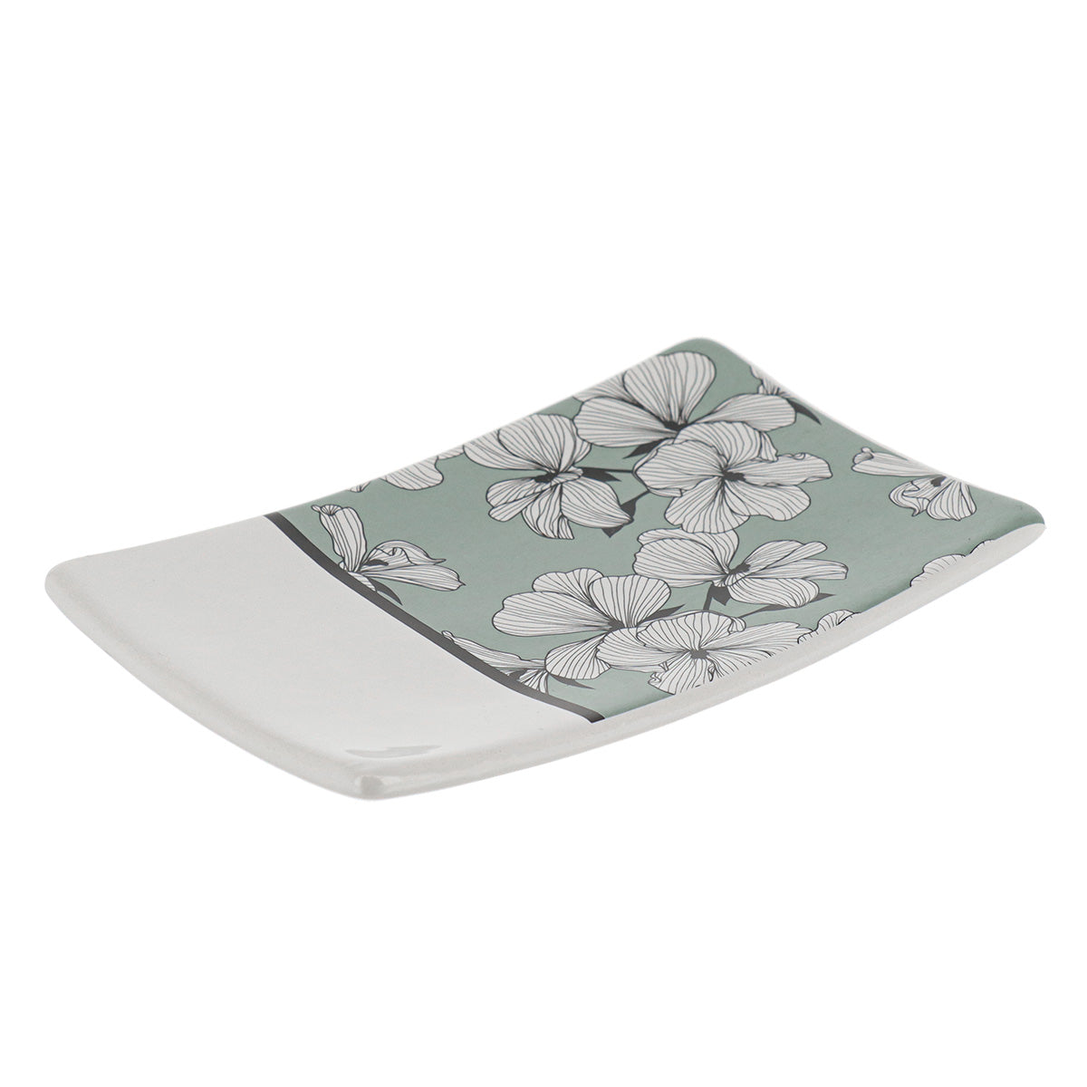 Savonieră din dolomită imprimată – model Ecrin Vert