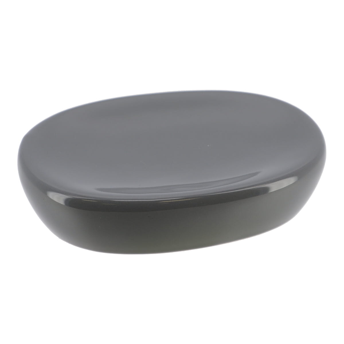Săpunieră ovală din dolomită – gri lucios