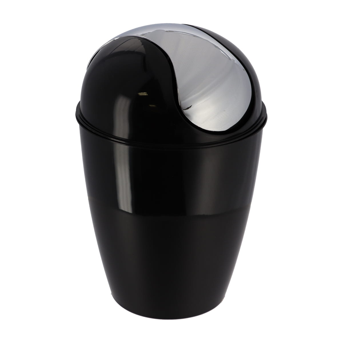 Coș de gunoi conic din polipropilenă cu capac 5,6L – negru