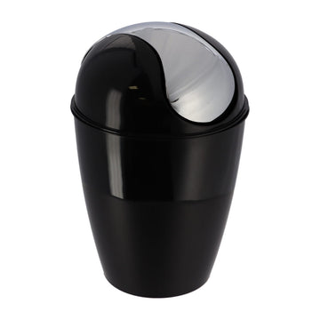 Coș de gunoi conic din polipropilenă cu capac 5,6L – negru