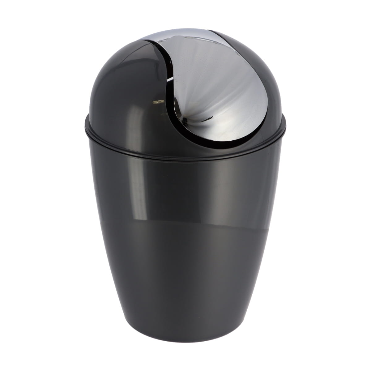 Coș de gunoi conic din polipropilenă cu capac 5,6L – gri