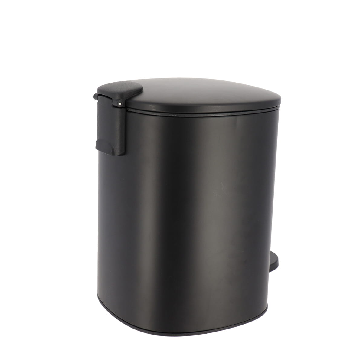Coș de gunoi pătrat din metal 5L – sistem soft close – culoare MATT BLACK