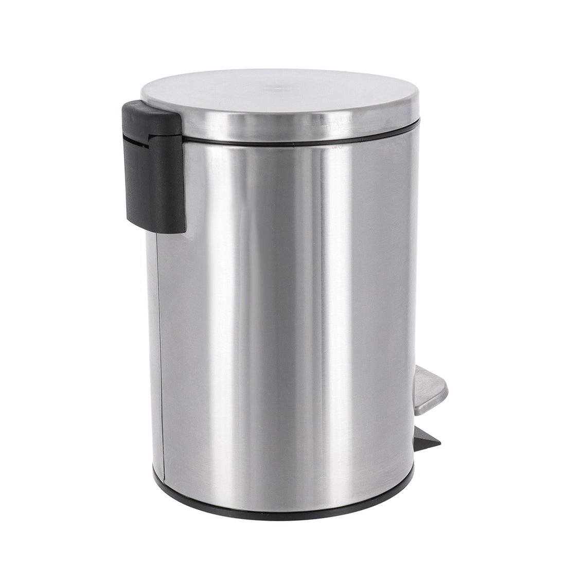 Coș de gunoi rotund din oțel inoxidabil 3L – pedală – finisaj CHROME