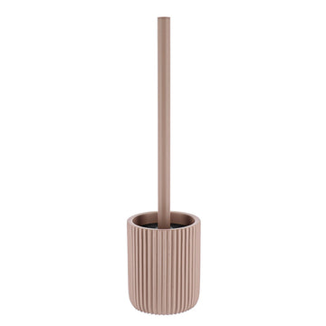 Perie WC din polirășină cu striații Timeless – Cappuccino