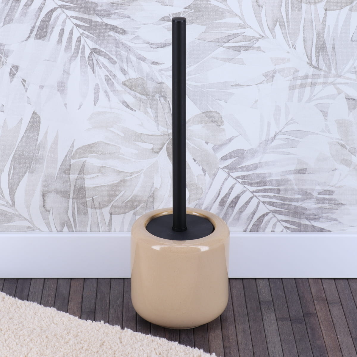 Perie WC din ceramică lacuită – Beige