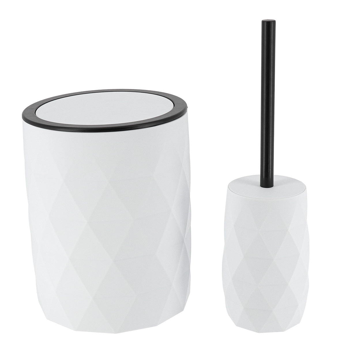 Perie WC din ABS + cauciuc – alb