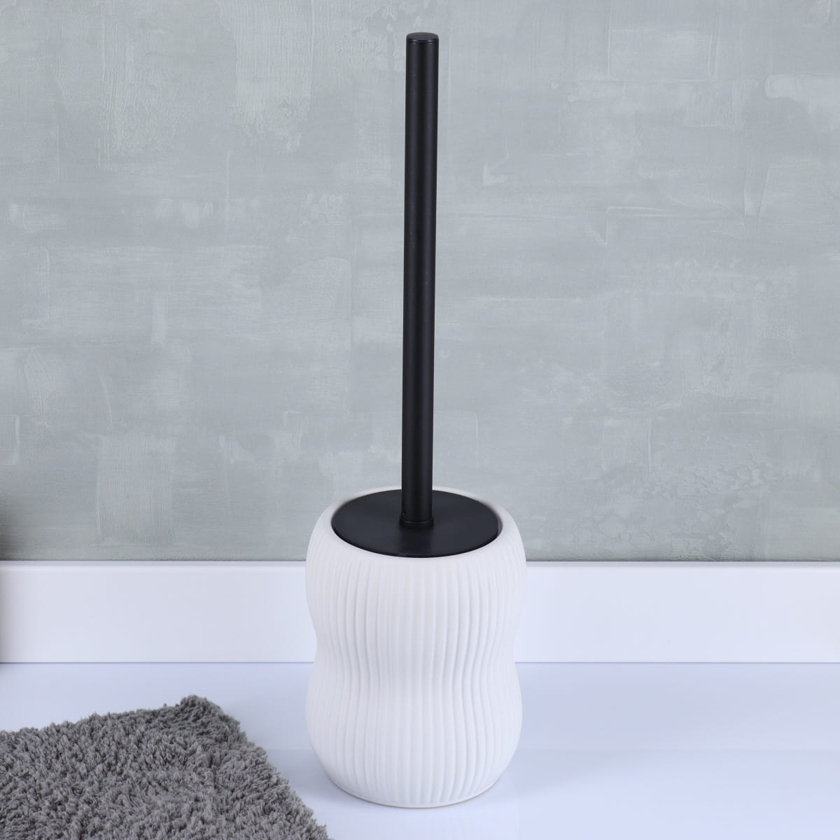 Perie de toaletă din ceramică – alb