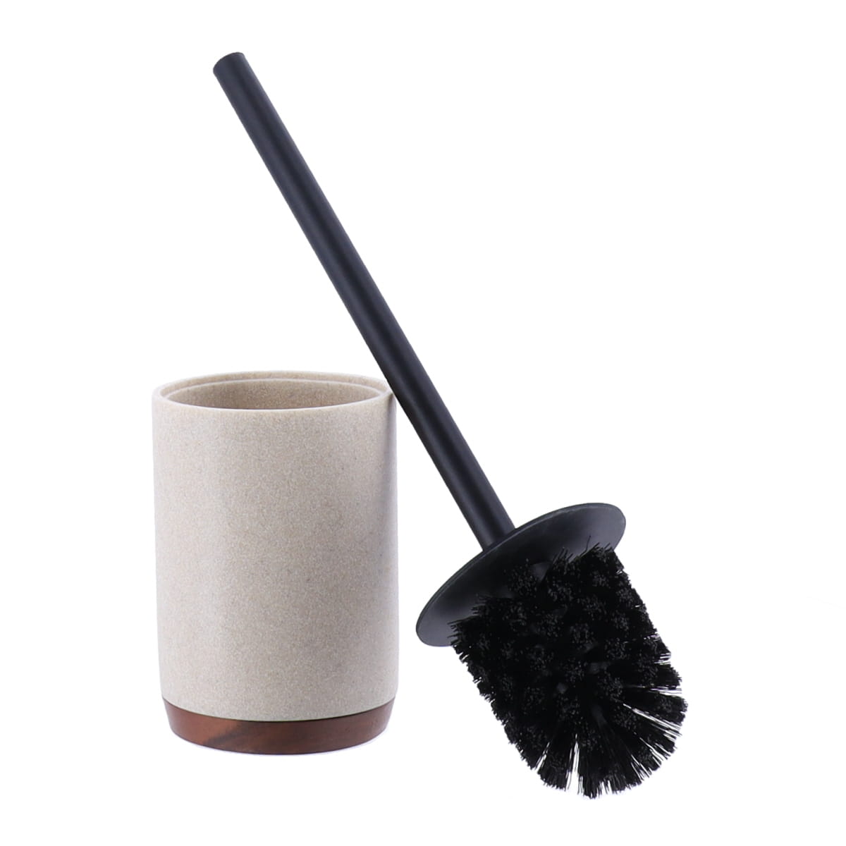 Perie de toaletă din polirășină și acacia – natural