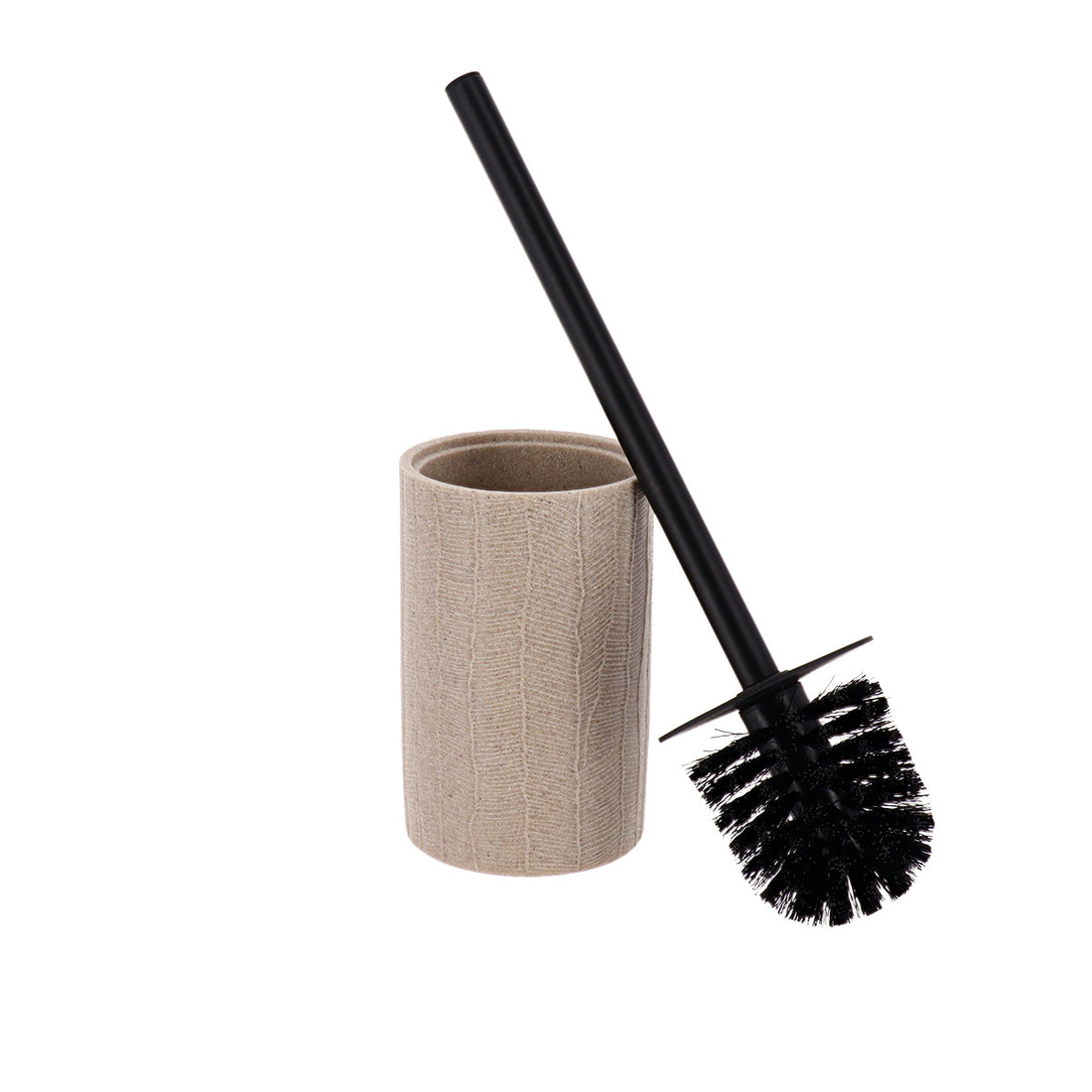 Perie de toaletă din polirășină cu efect frunză – natural