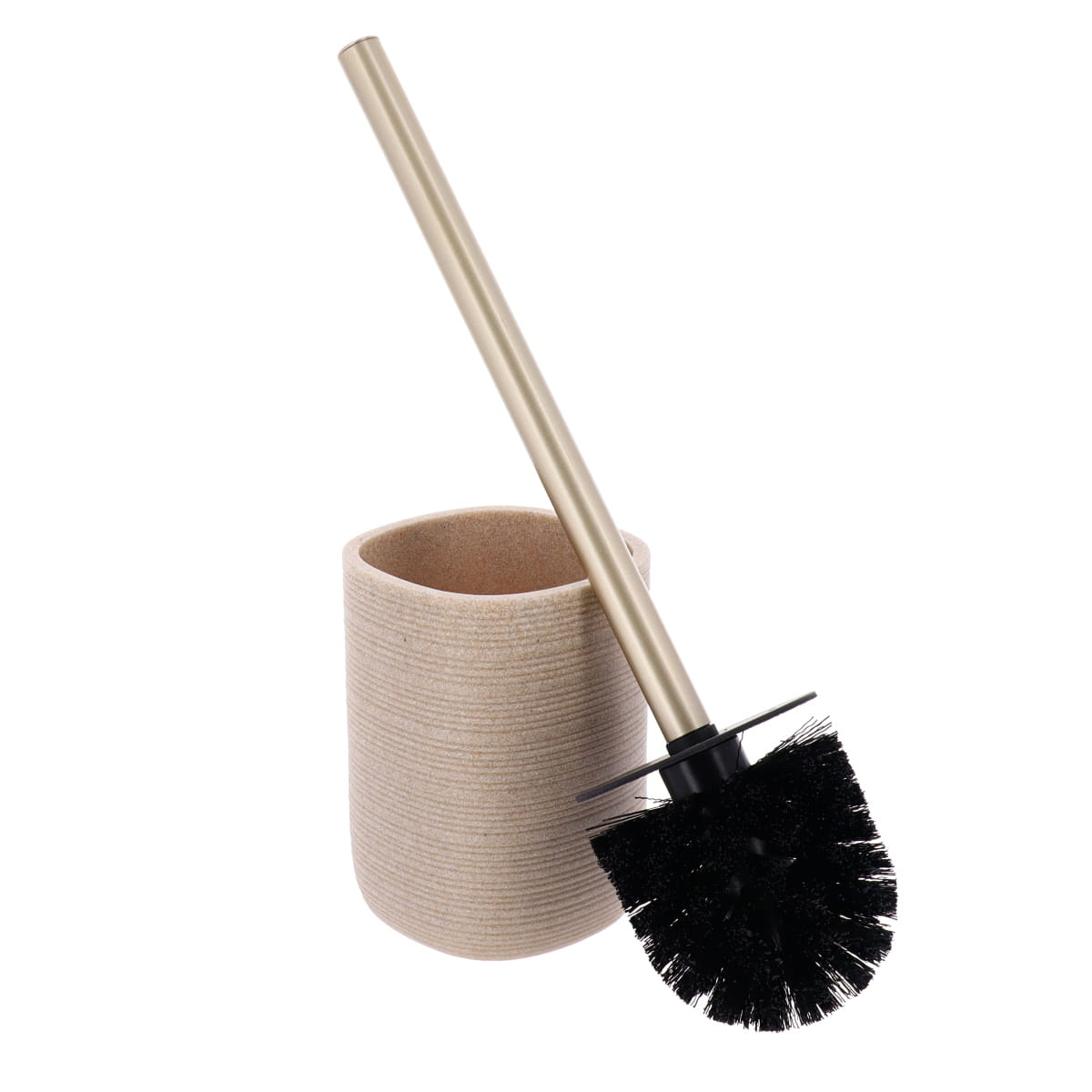 Perie de toaleta din rasina cu dungi – Natural