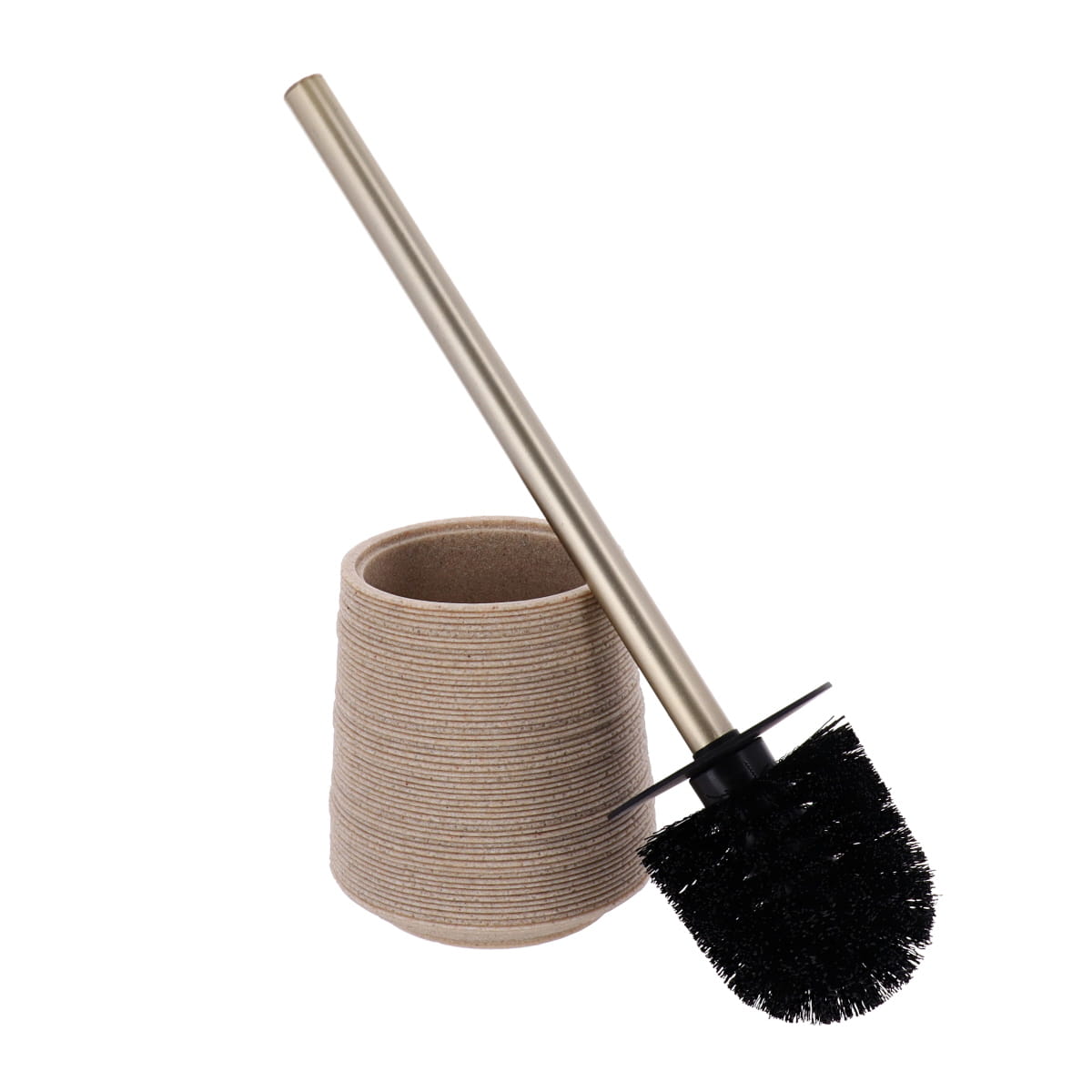 Perie de toaletă din rasină cu finisaj nisip – Natural