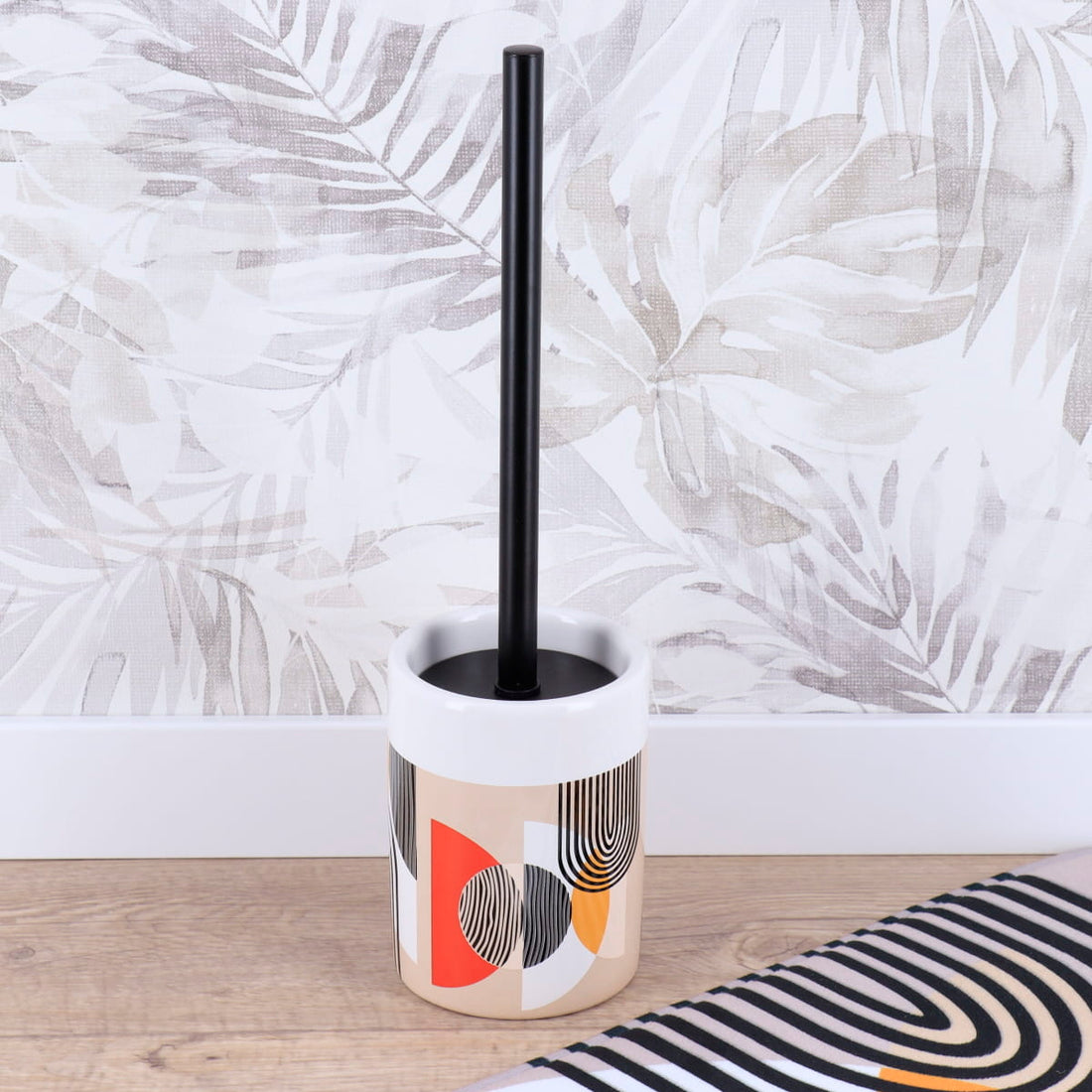 Perie de toaletă din dolomită imprimată – model Trendy