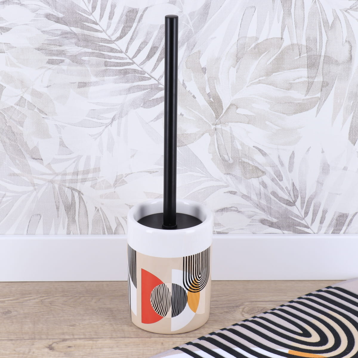 Perie de toaletă din dolomită imprimată – model Trendy