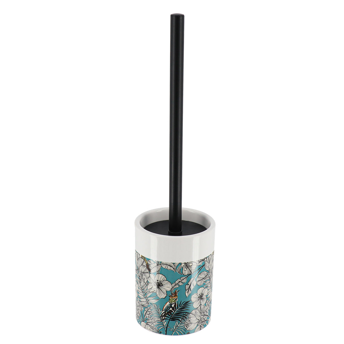 Perie de toaletă din dolomită imprimată – model Jungle Fever Bleu