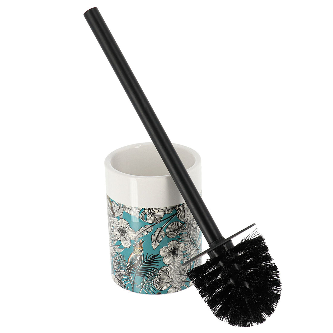 Perie de toaletă din dolomită imprimată – model Jungle Fever Bleu