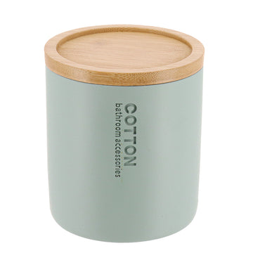 Cutie Timeless din rășină cu capac din bambus – Verde eucalipt