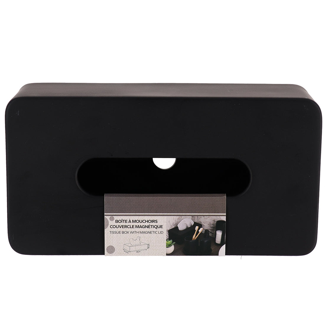 Cutie Pentru Șervețele Din Polirasină – Negru