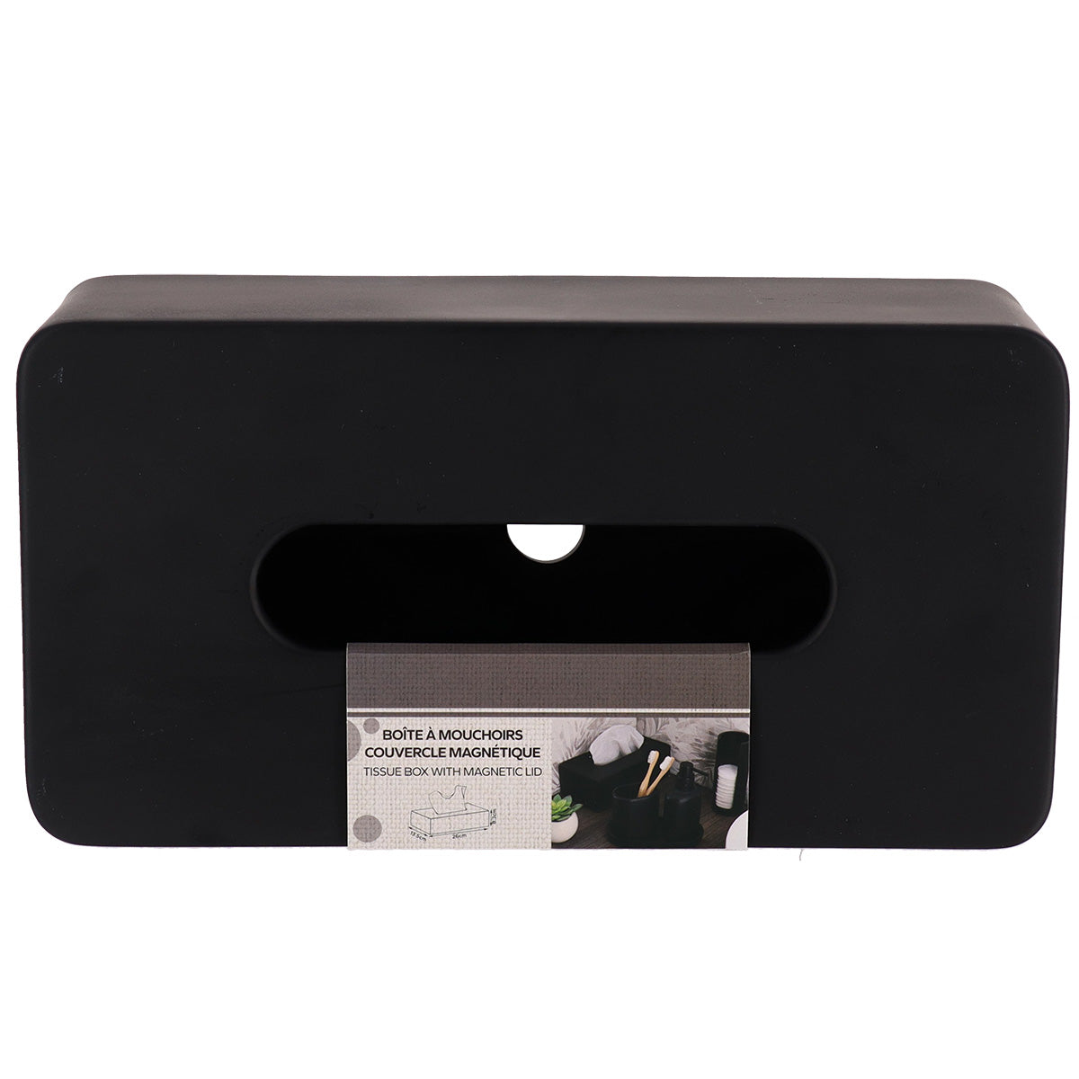 Cutie Pentru Șervețele Din Polirasină – Negru