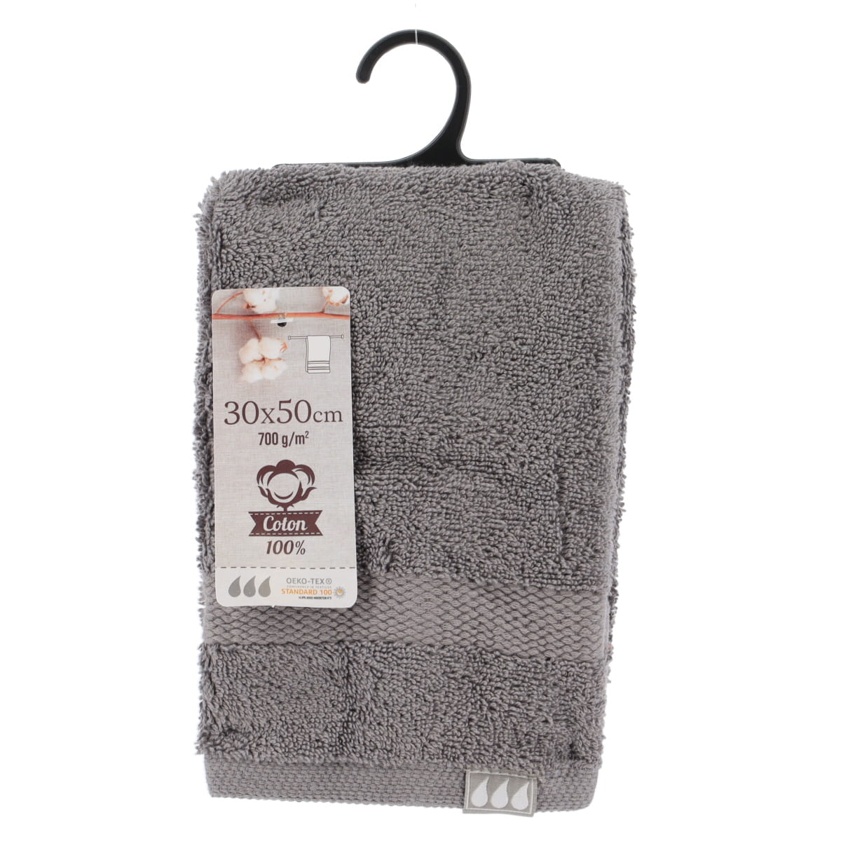 Prosop oaspeți 100% bumbac 30×50 cm – Gri