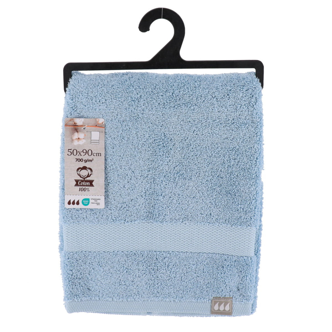 Prosop de mâini 100% bumbac 50×90 cm – Albastru deschis